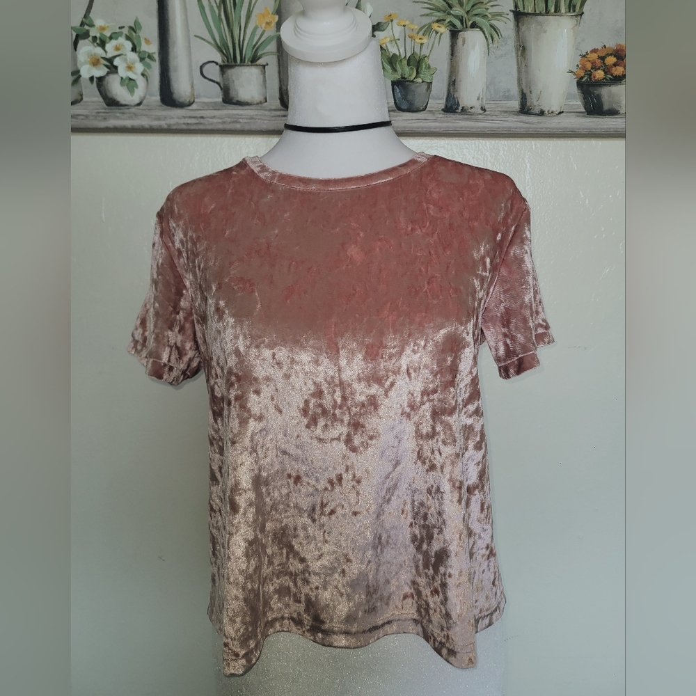 Love Charm - Pink Suede Crop Top